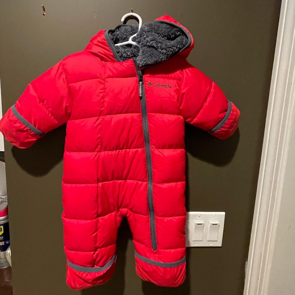 Columbia baby snowsuit 3-6m